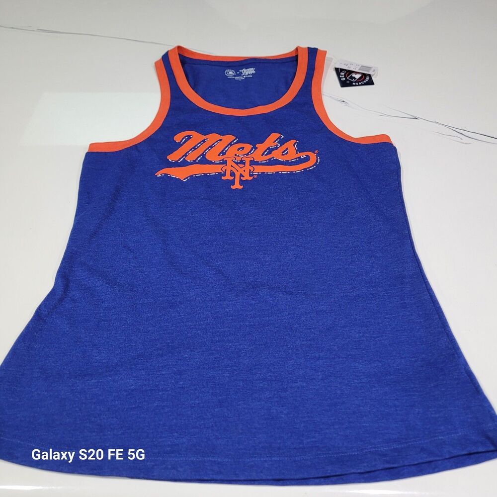 New With Tags New York Mets Tank Top Size Adult Small Royal Blue B16 - Picture 3 of 8
